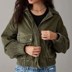 Pre Owned American Eagle Olive Corduroy Jacket